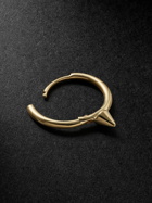 MARIA TASH - Single Short Spike 9.5mm Gold Single Hoop Earring