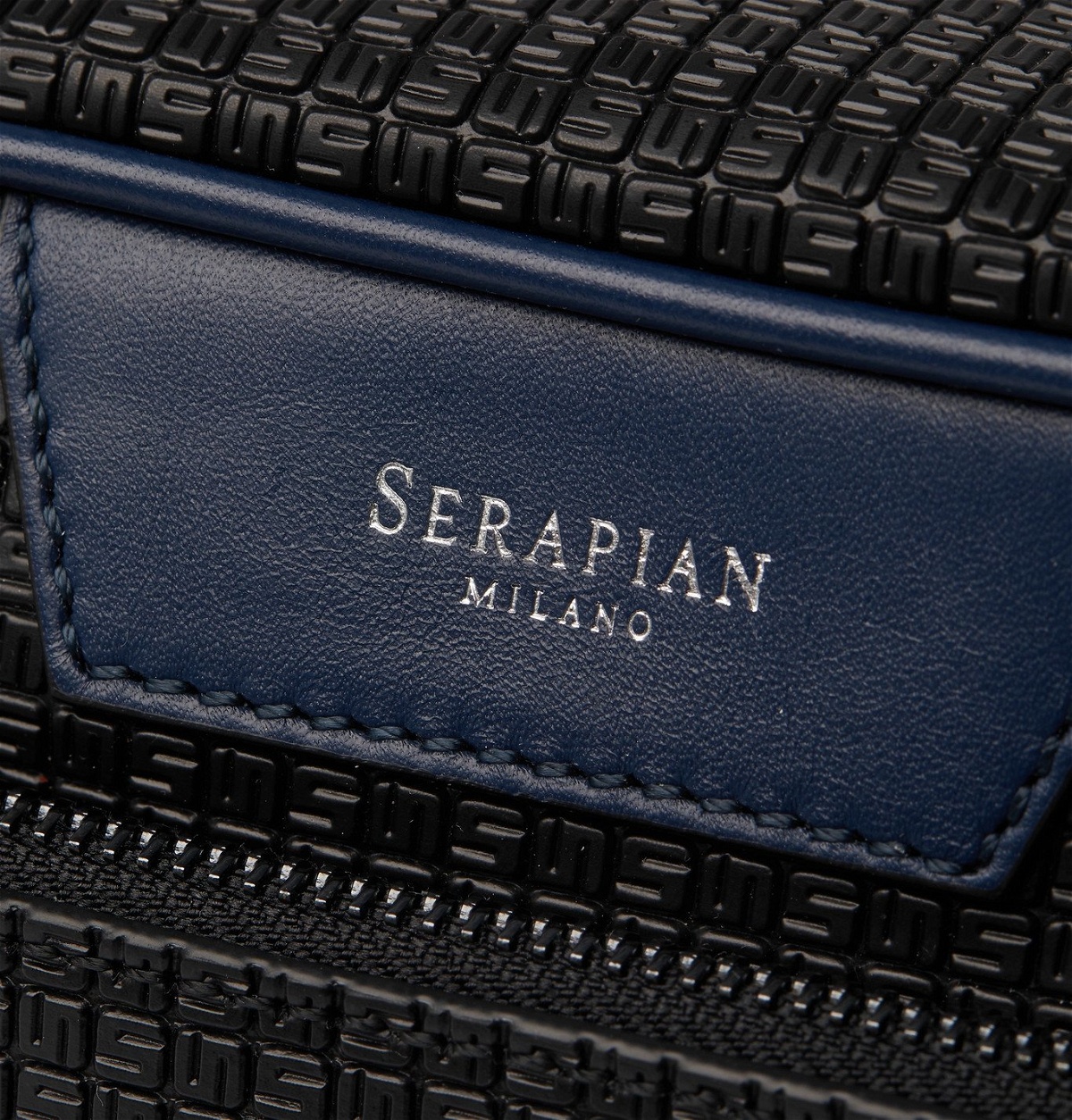 Serapian - Coated-Canvas Wash Bag - Black Serapian