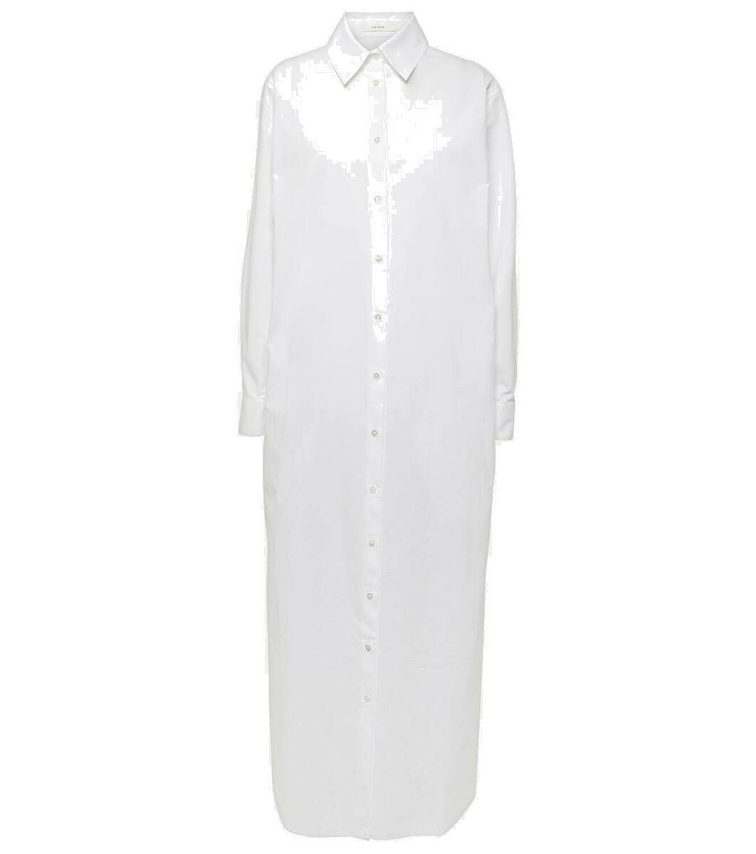 Photo: The Row Izumi oversized cotton poplin shirt dress