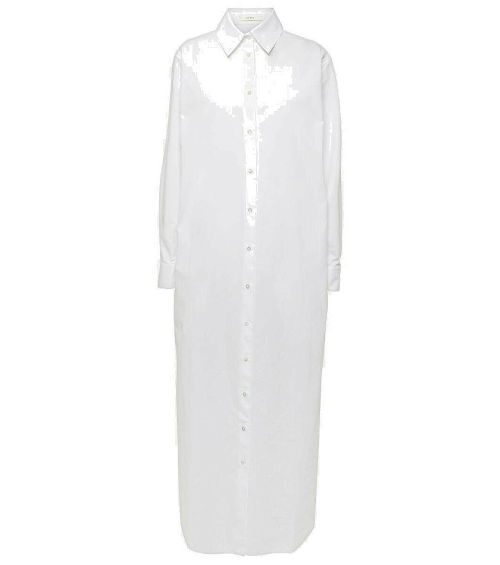 Photo: The Row Izumi oversized cotton poplin shirt dress