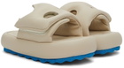 Off-White Beige Meteor Padded Slides