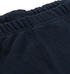 Champion - Slim-Fit Melange Fleece-Back Cotton-Blend Jersey Sweatpants - Blue