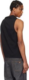 Courrèges Black Twist Tank Top