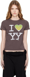 OPEN YY SSENSE Exclusive White 'I LOVE YY' Baby T-shirt