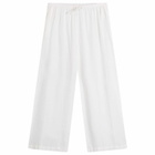 TALA Women's Soft Linen Drawstring Trousers in Ivory