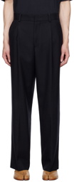 Solid Homme Navy Pinched Seams Trousers