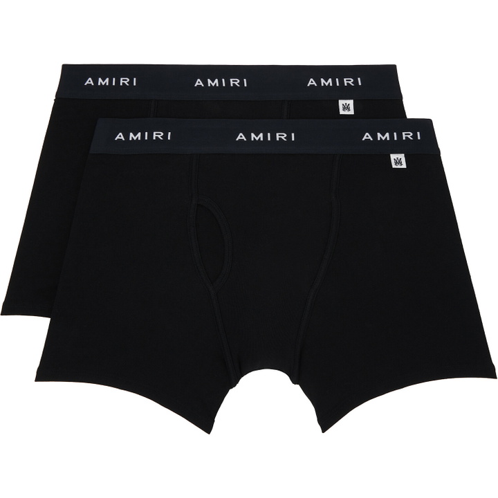 Photo: AMIRI Two-Pack Black 'AMIRI' Boxer Briefs