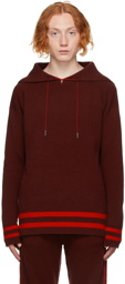 Maison Margiela Burgundy Wool Sailor Hoodie