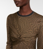 Fendi FF Vertigo jacquard minidress
