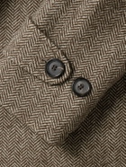 Oliver Spencer - Albion Herringbone Wool Coat - Neutrals