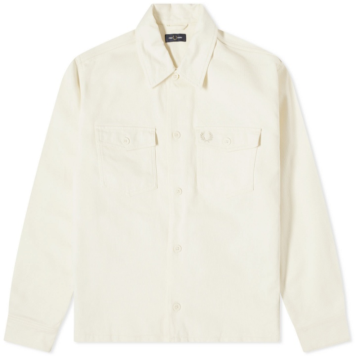 Photo: Fred Perry Men's Bedford Cord Overshirt in Ecru