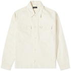 Fred Perry Men's Bedford Cord Overshirt in Ecru