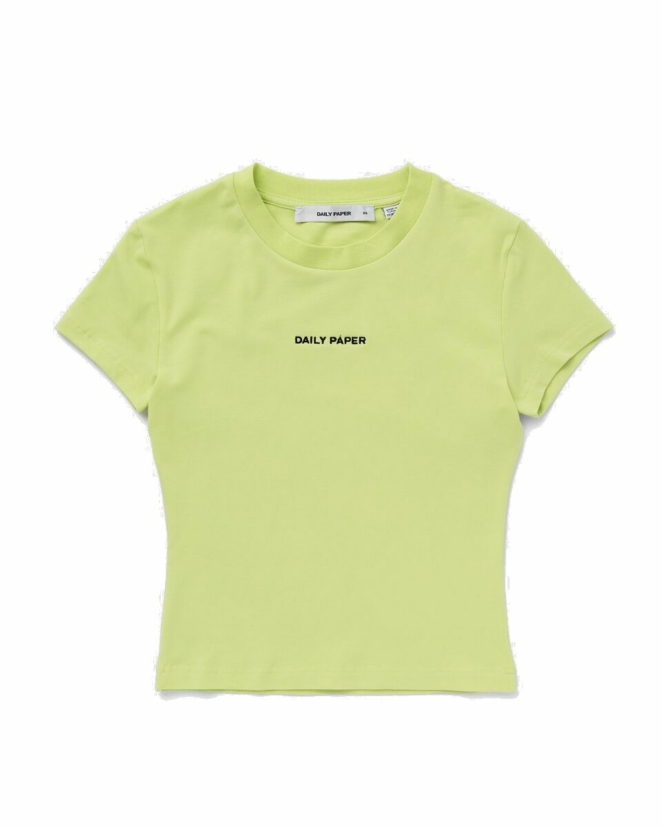 Photo: Daily Paper Logotype Cropped Ss Tee Green - Womens - Shortsleeves