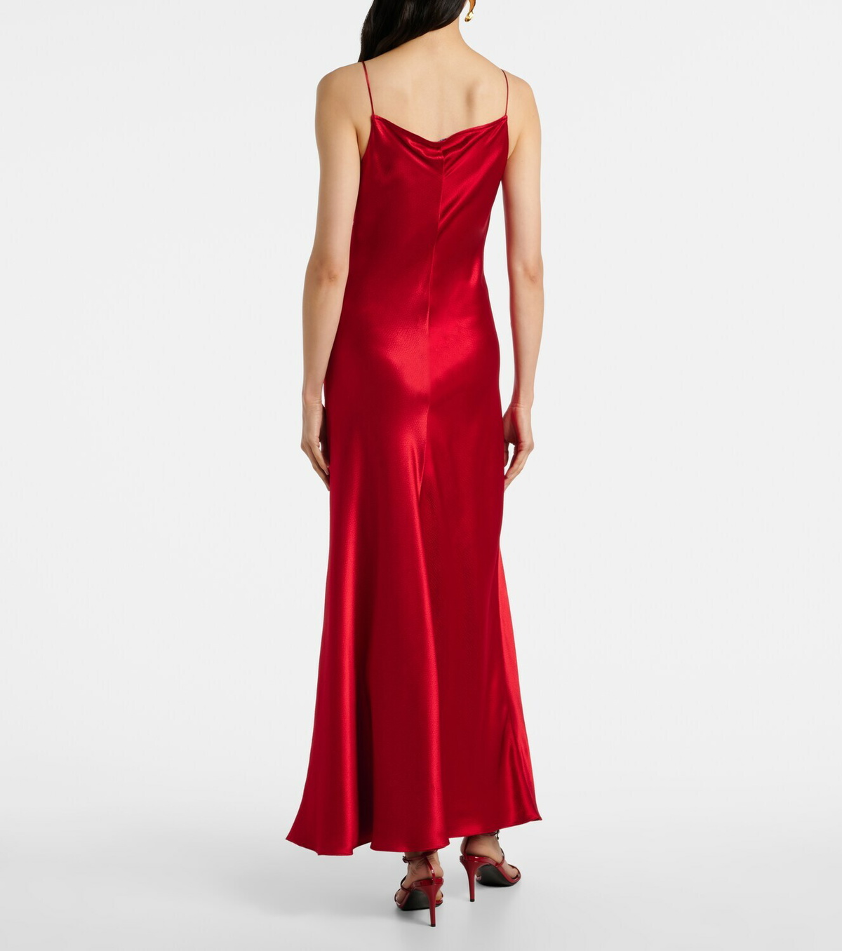 Fforme Emi satin maxi dress