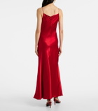 Fforme Emi satin maxi dress