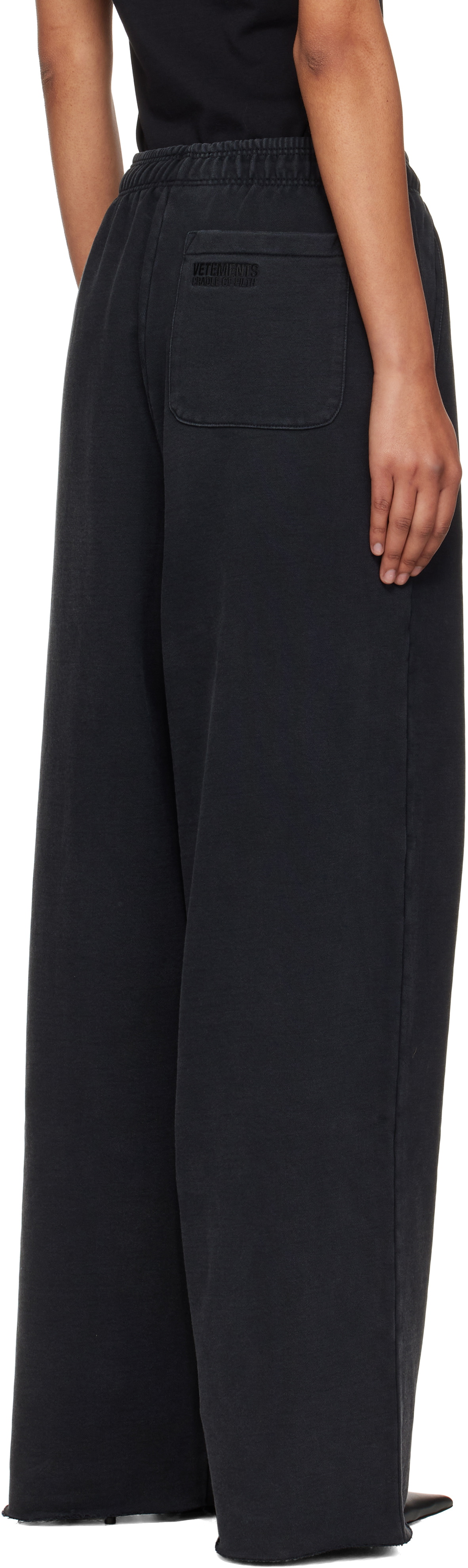 VETEMENTS Gray Logo Baggy Lounge Pants