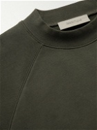 FEAR OF GOD ESSENTIALS - Logo-Appliquéd Cotton-Blend Jersey Sweatshirt - Black
