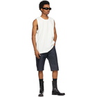 Dries Van Noten Off-White Cotton Jersey Tank Top