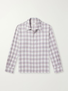 SECOND / LAYER - Checked Cotton-Flannel Shirt - Pink