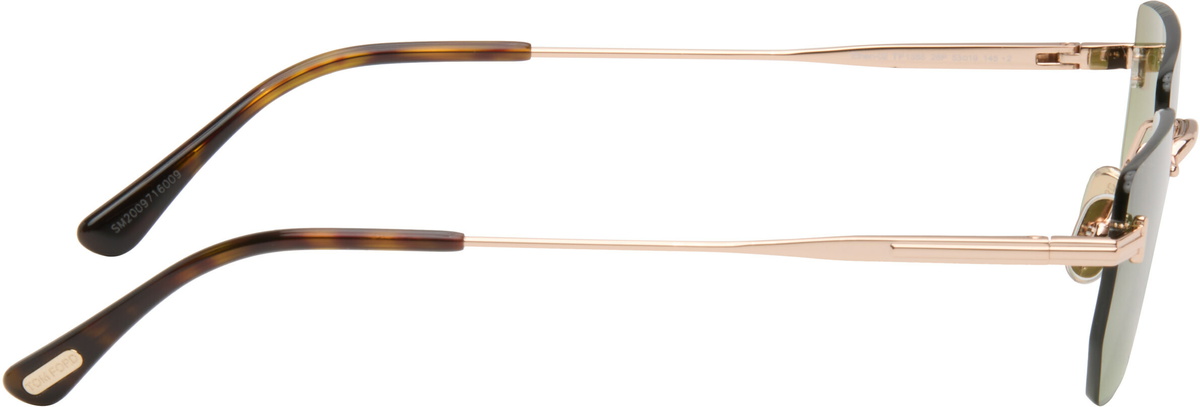TOM FORD Rose Gold Ethan Sunglasses