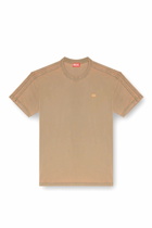 Diesel Long-sleeve T-shirt in burnout jersey - T-Shirts Mens in Brown