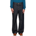 Dries Van Noten Blue Loose Fit Jeans