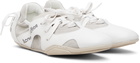 Acne Studios White Leather Lace-Up Sneakers