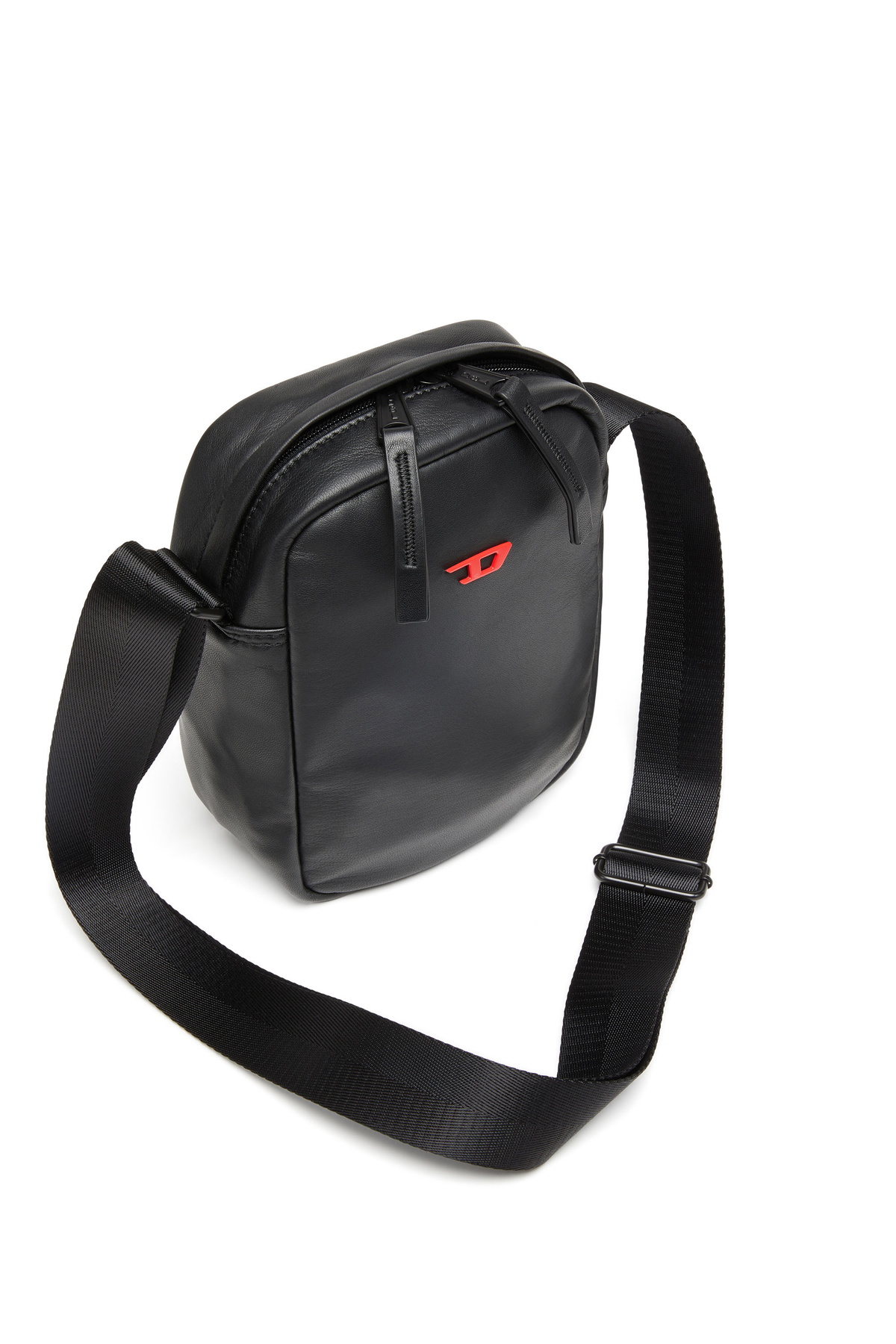 K*T様 DIESEL Raveショルダーバッグ Diesel Rave-Leather crossbody bag with metal D - Crossbody Bags
