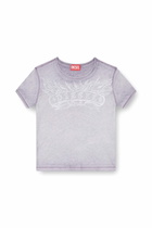 Diesel Slim T-shirt with tonal logo print - T-Shirts Womens in Grey