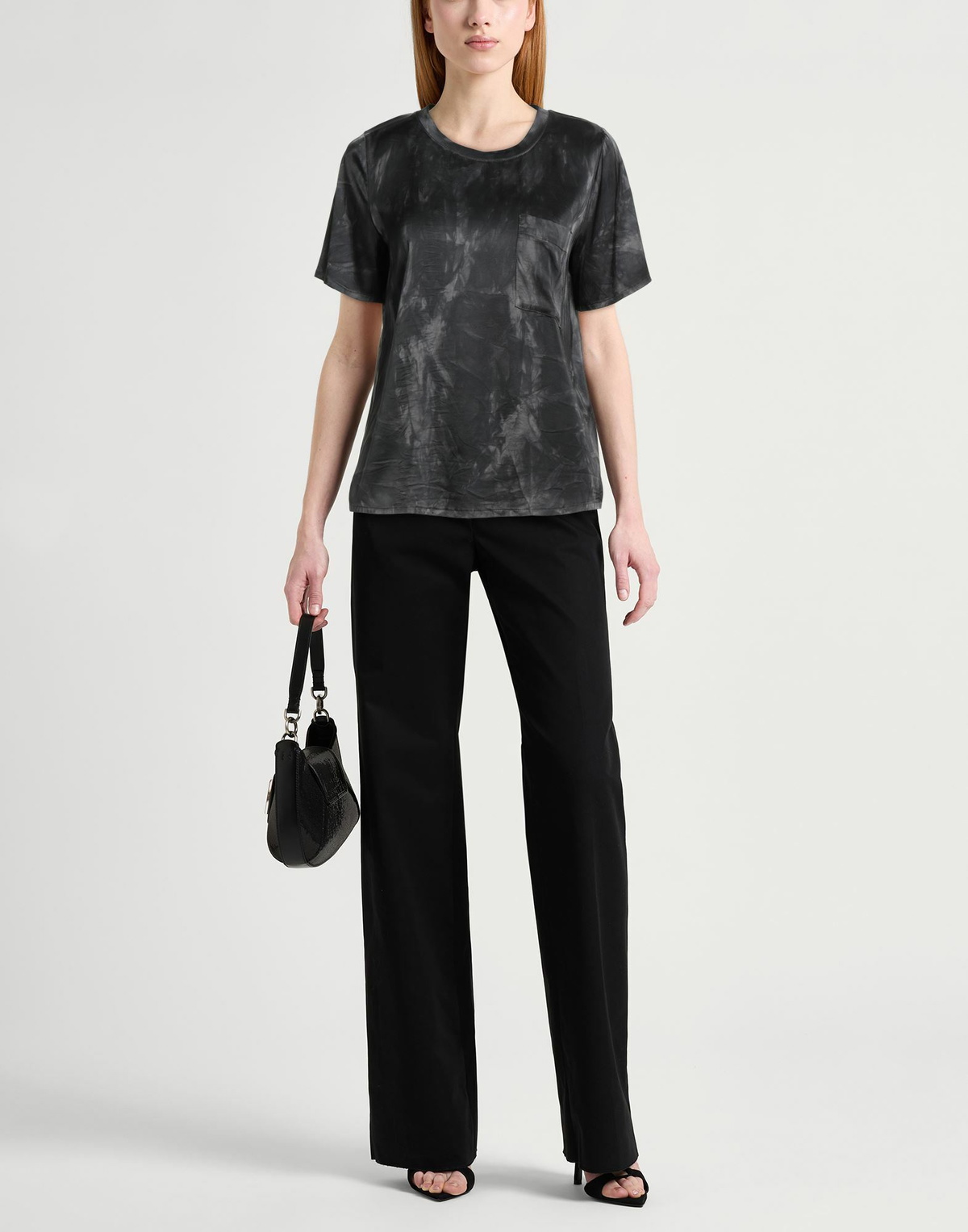 Manila Grace Womens Top in Black