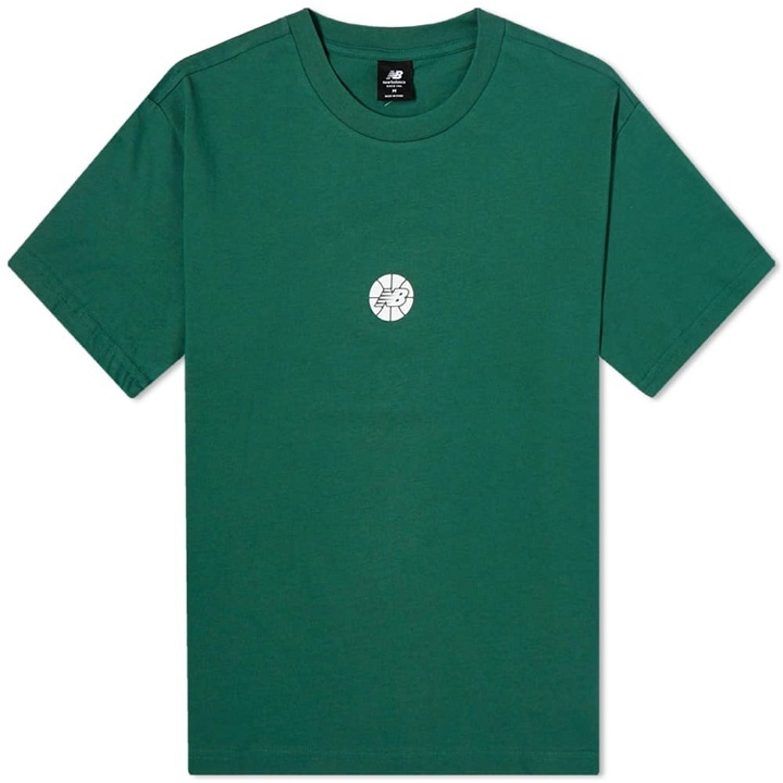 Photo: New Balance Men's Hoops Essentials Fundamental T-Shirt in Green