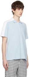 Thom Browne Blue & White Trompe L'œil Polo