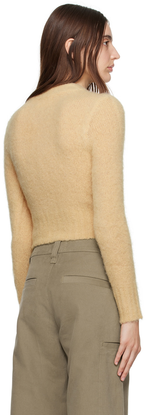 AMI Paris Yellow Brushed Sweater