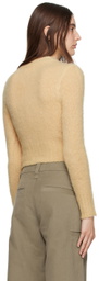 AMI Paris Yellow Brushed Sweater