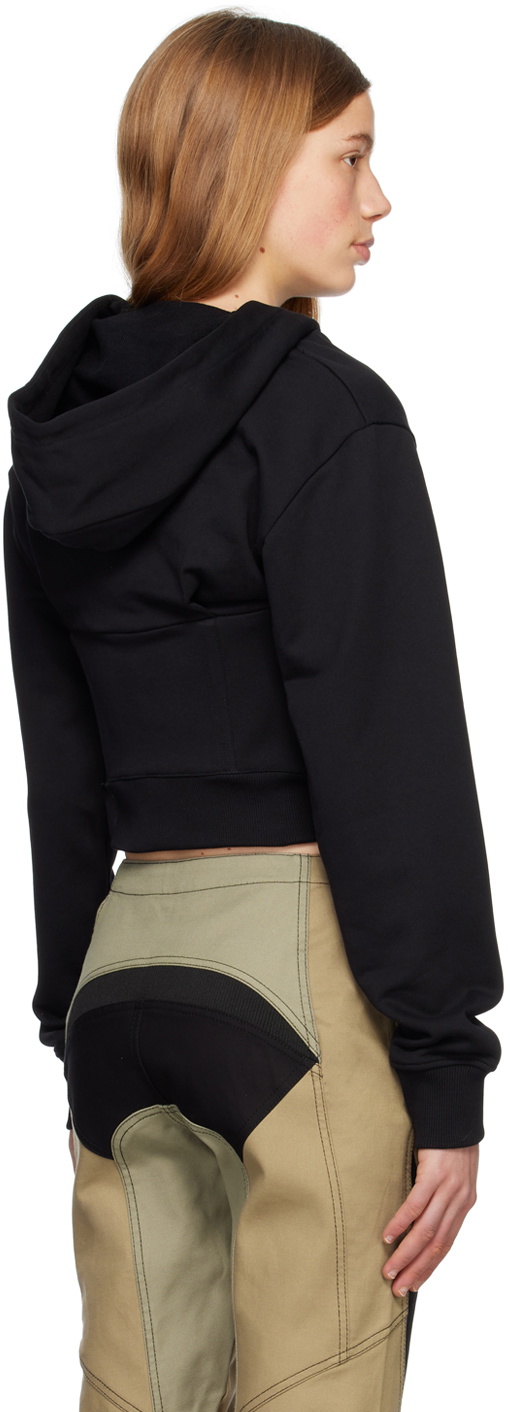 Dion Lee Black Layered Hoodie