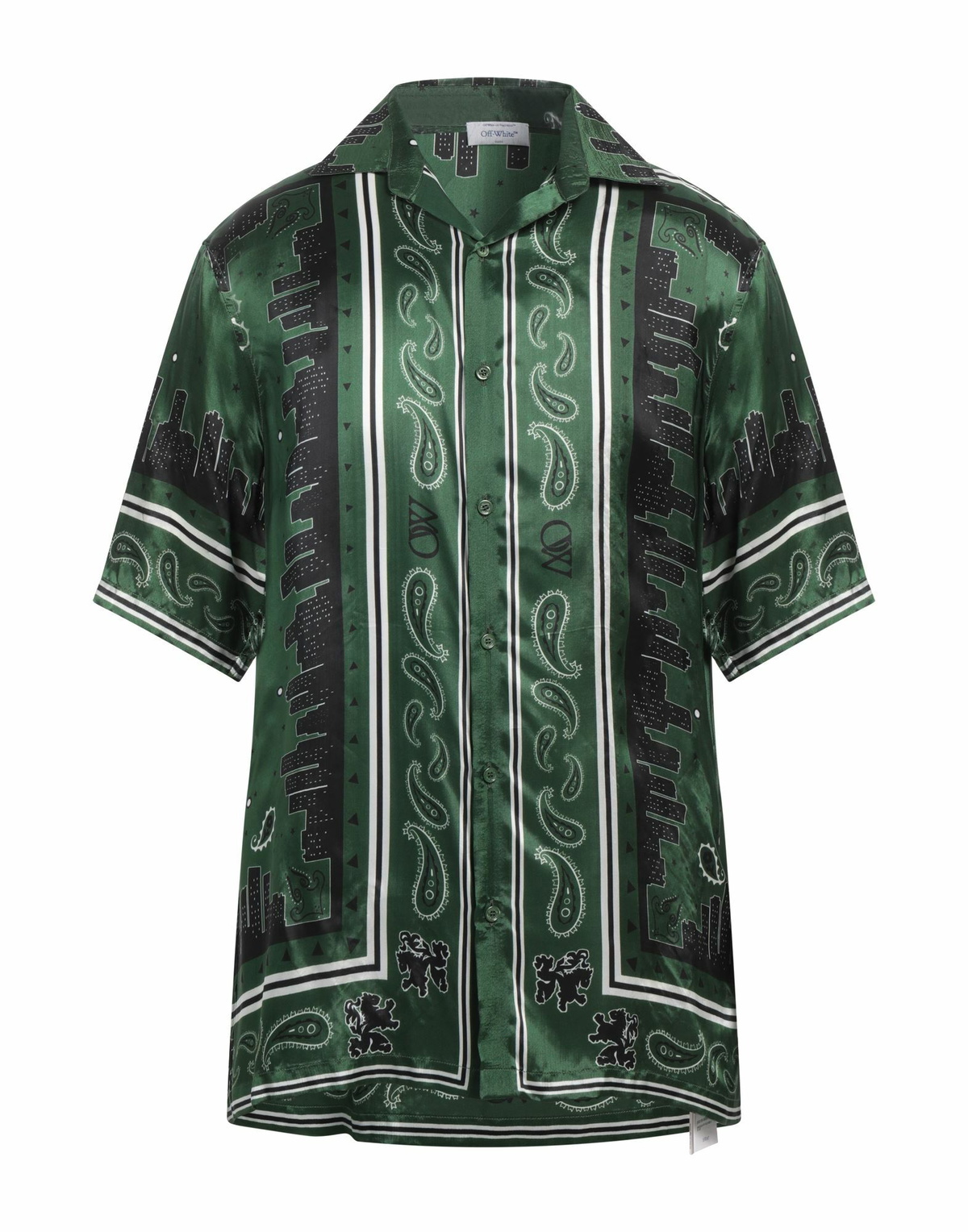 Off-white Mens Shirt in Green