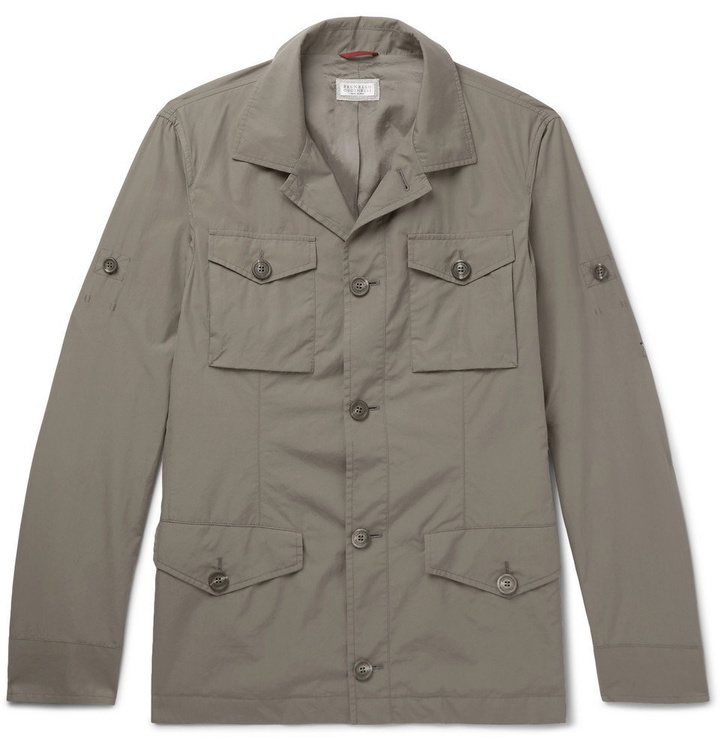 Photo: Brunello Cucinelli - Cotton Field Jacket - Men - Green