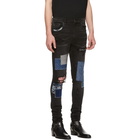 Amiri Black Japanese Repair Jeans