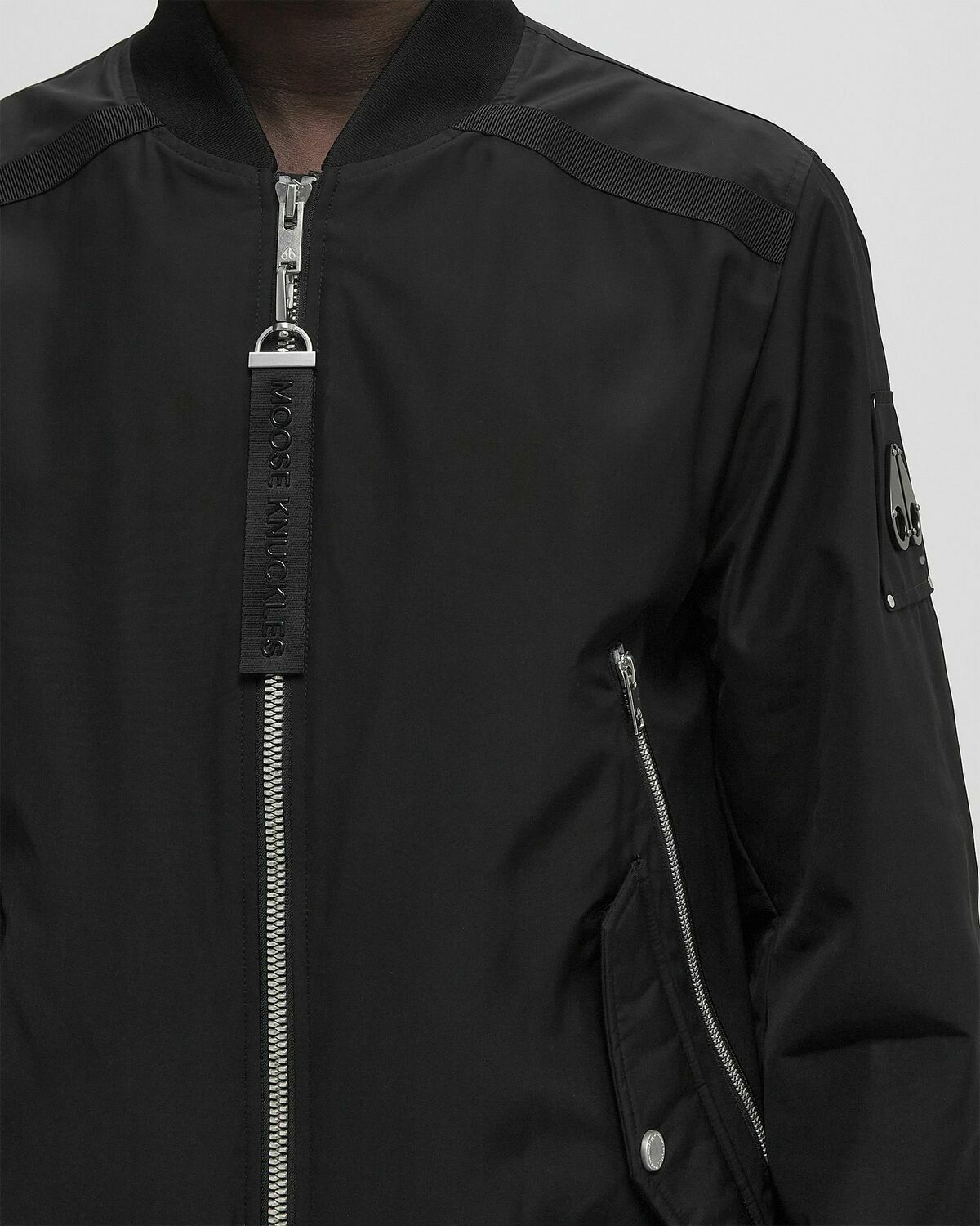 Moose Knuckles COURVILLE BOMBER Black Mens Bomber Jacket