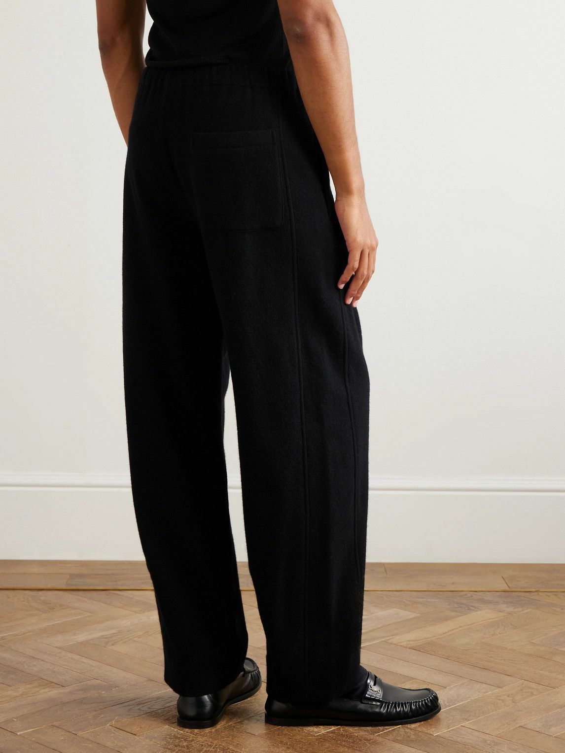ssstein - Straight-Leg Wool and Cashmere-Blend Trousers - Black