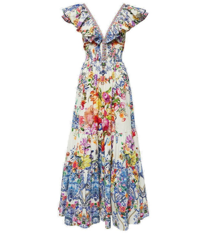 Photo: Camilla Floral tiered cotton maxi dress