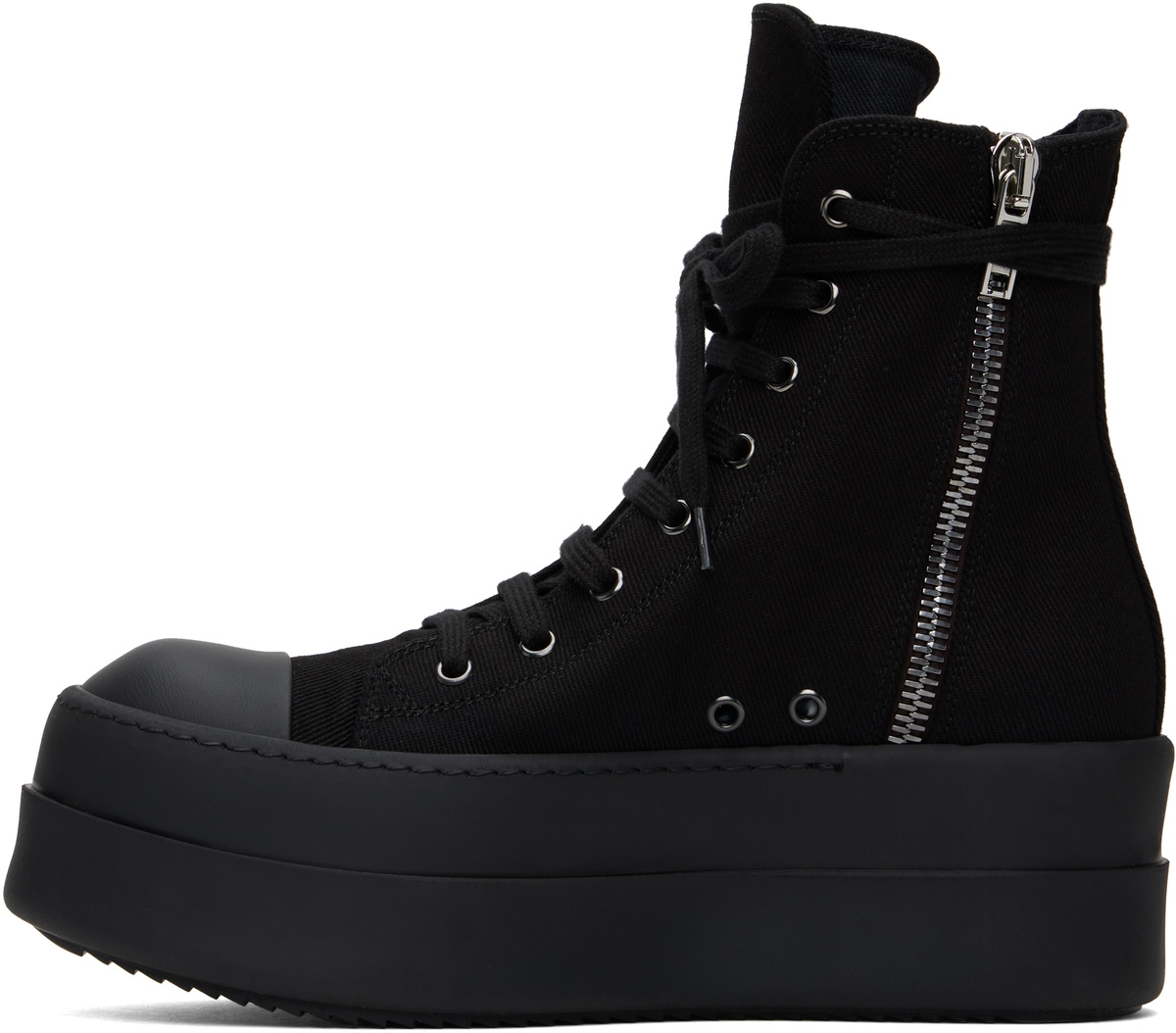 Rick Owens DRKSHDW Black Porterville Double Bumper Sneakers