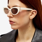 Saint Laurent Sunglasses Women's Saint Laurent SL M115 Sunglasses in Ivory