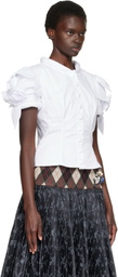 Chopova Lowena White Bluestocking Blouse