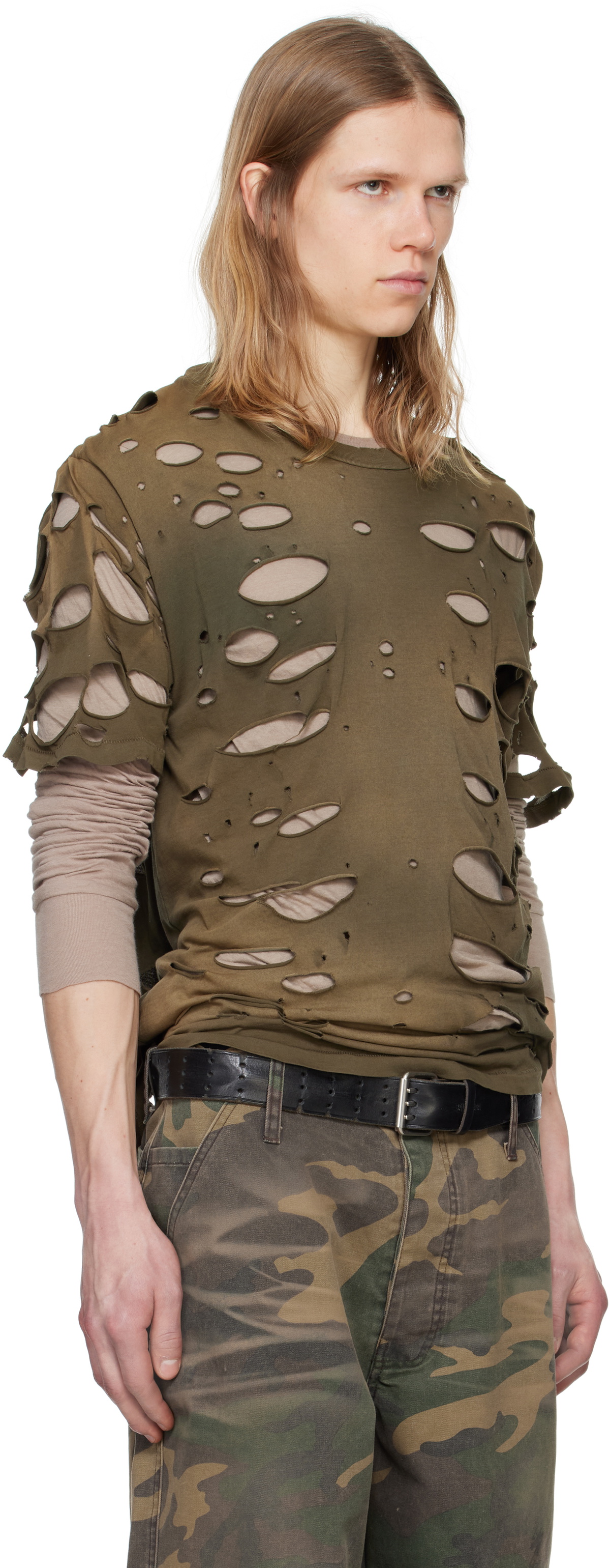 Alexander Digenova Khaki Crash T-shirt