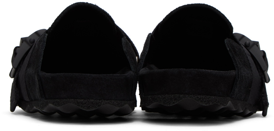 Off-White Black Industrial Belt Slippers