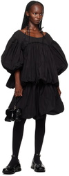 Simone Rocha Black Gathered Miniskirt