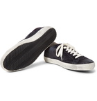 Golden Goose Deluxe Brand - Superstar Distressed Leather and Suede Sneakers - Men - Midnight blue