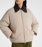 Bottega Veneta Intrecciato leather-trimmed down jacket