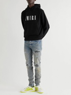 AMIRI - Skel-Top Neon Colour-Block Leather Sneakers - White